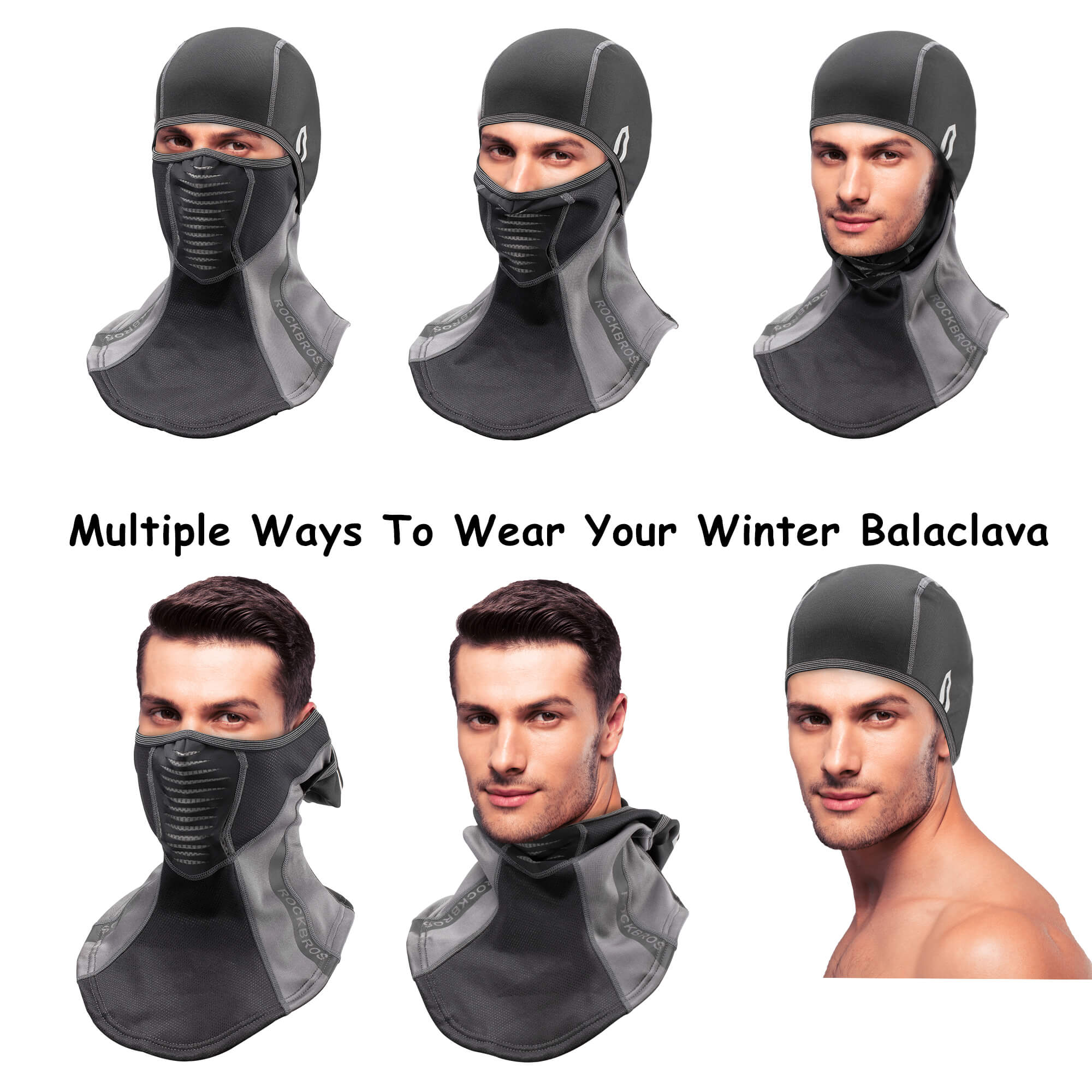 ROCKBROS Winter Windproof Balaclava Warm Cycling Cover - Image 5