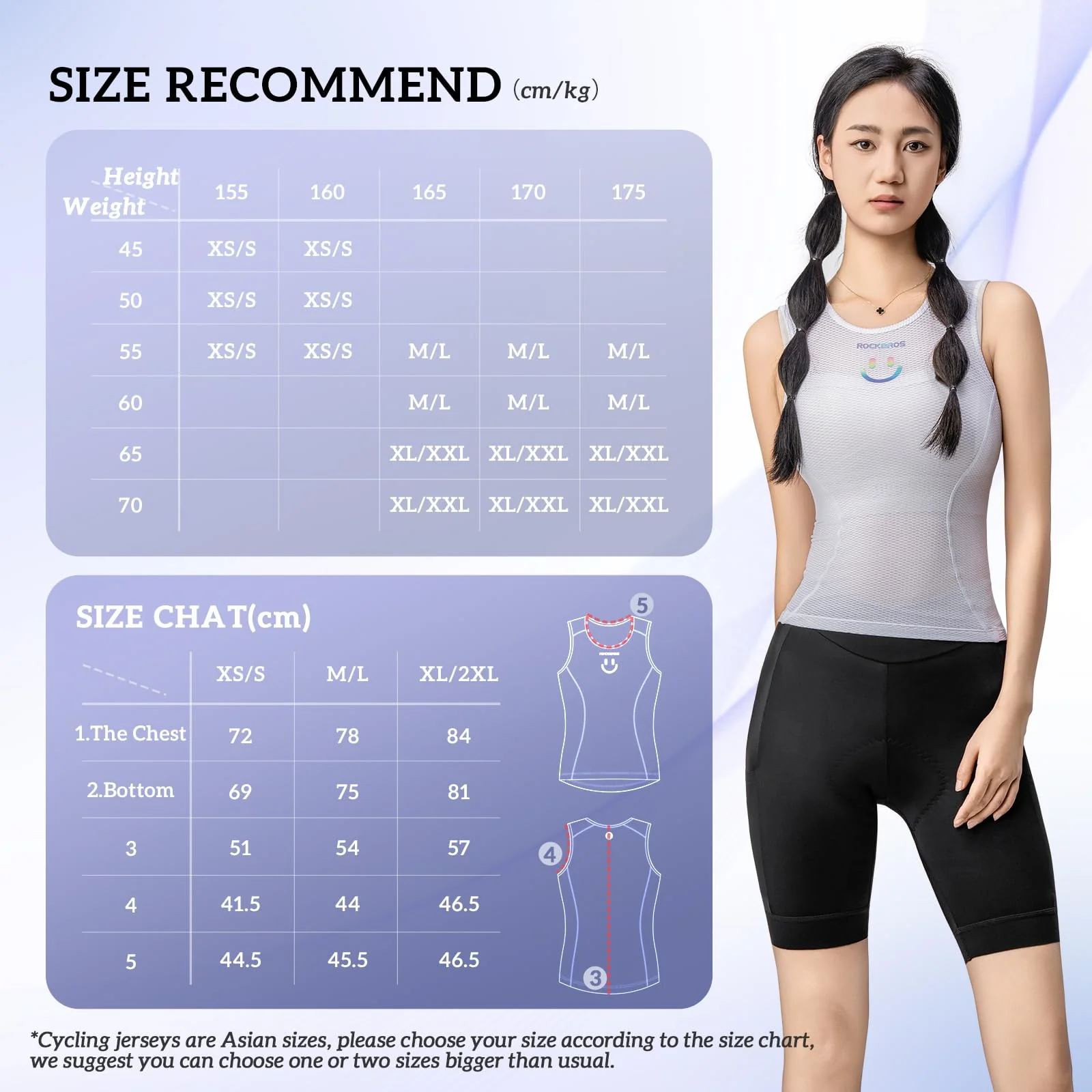 ROCKBROS Women's Summer Cycling Shirt Breathable Quick-Dry Sports Vest - Image 5