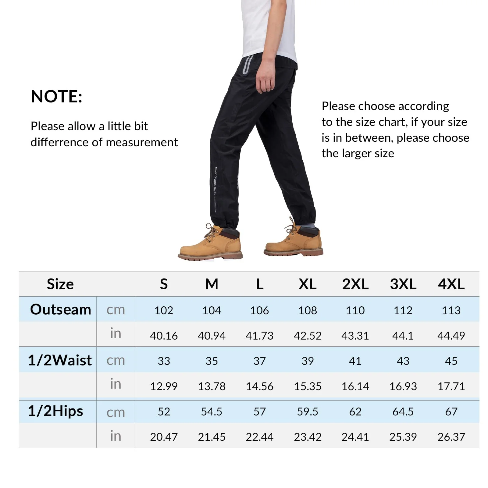 ROCKBROS Waterproof Raincoat & Overtrousers for Men Women with Reflective - Image 11
