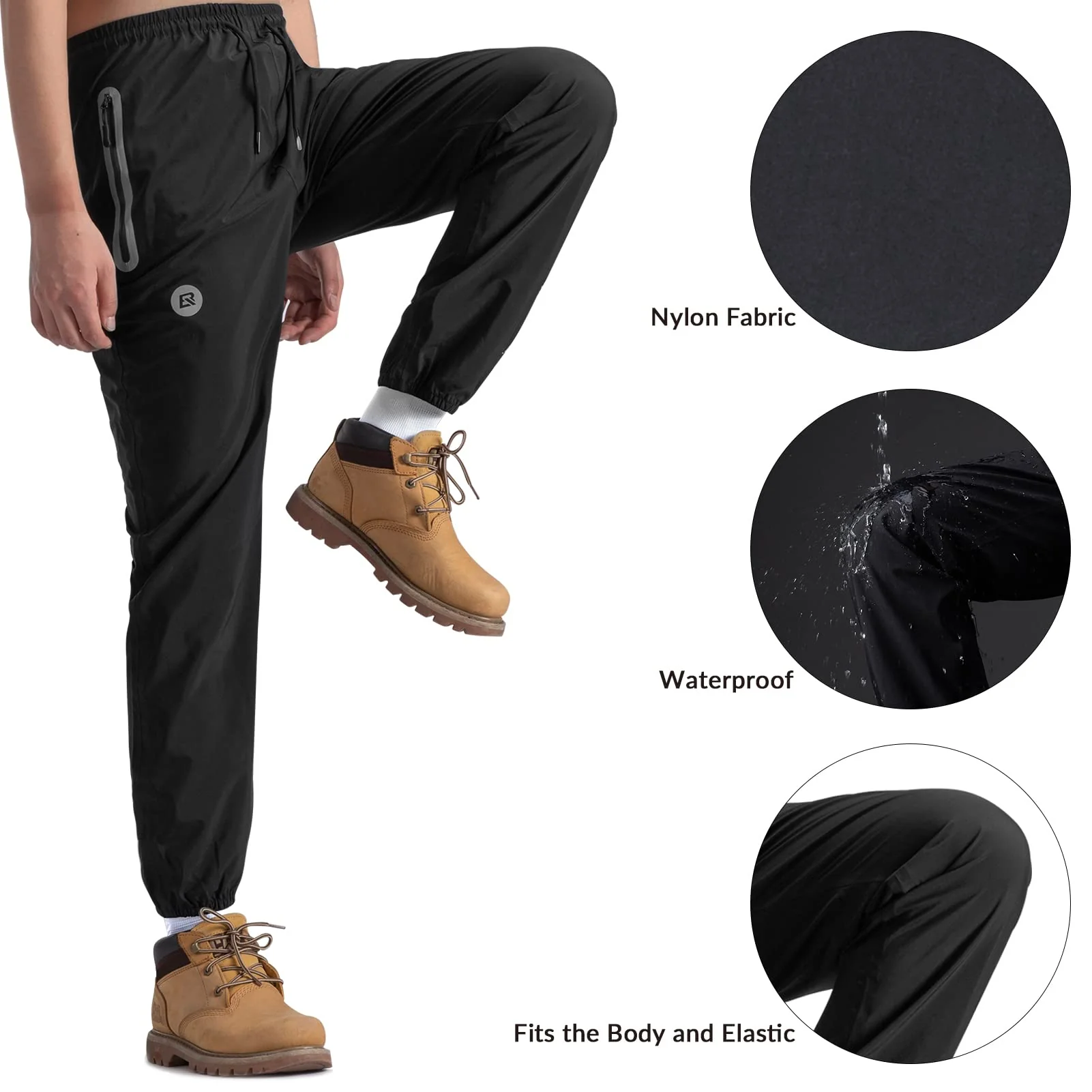 ROCKBROS Waterproof Raincoat & Overtrousers for Men Women with Reflective - Image 8