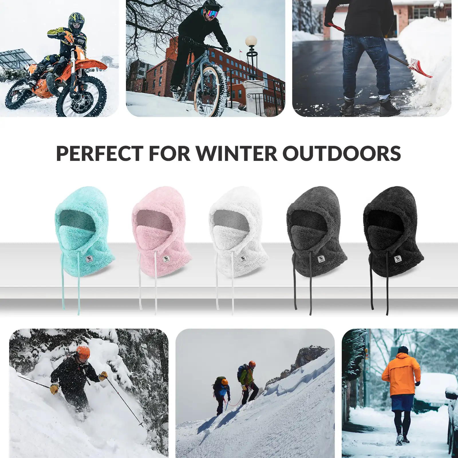 Ski Head Cover with Adjustable Ventilation and Detachable Liner for Winter Sports - Image 8