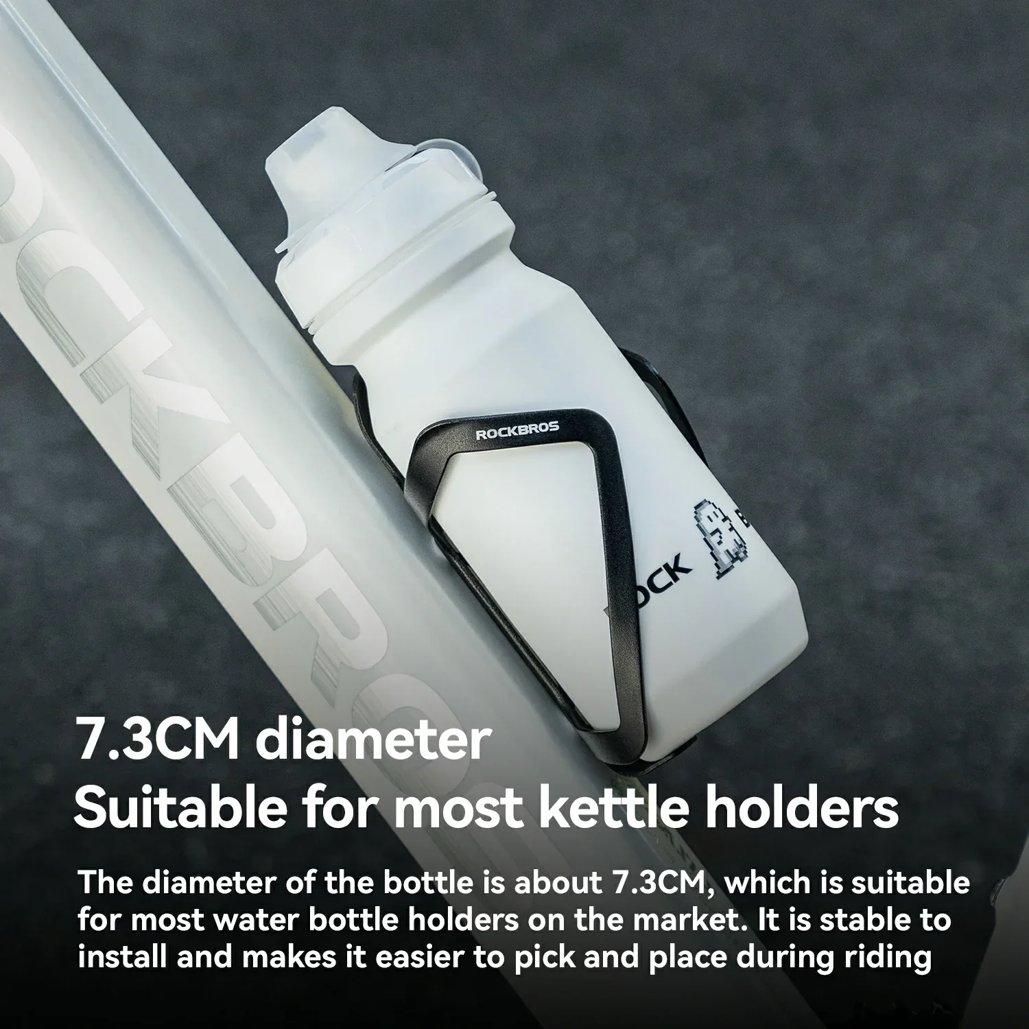 ROCKBROS Bike Bottle with Pull-Top Lid Lightweight 600/750ml - Image 14