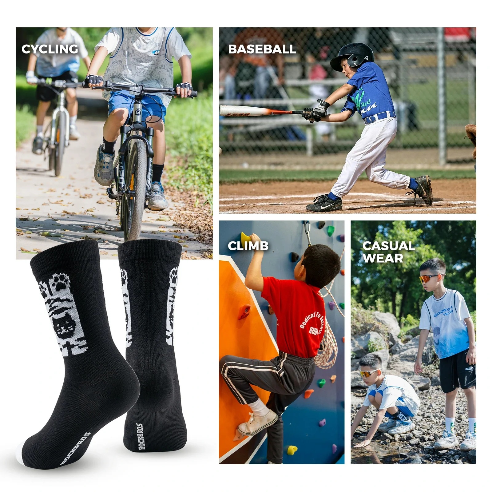 Breathable Sports Socks For Kids - Image 9