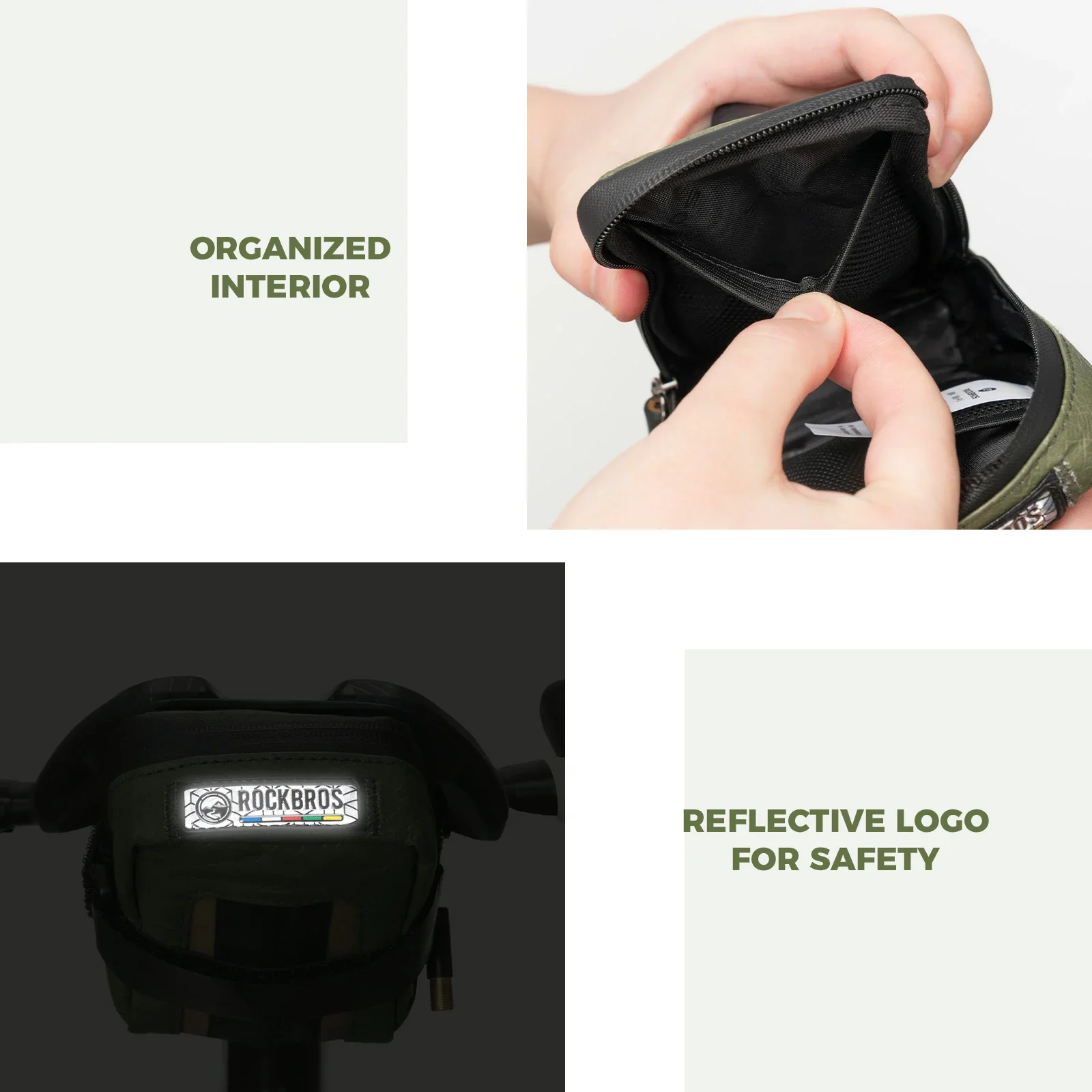 Road-to-Sky Sustainable Eco-Friendly Recycled Tire Bike Saddle Bag 0.4L - Image 5