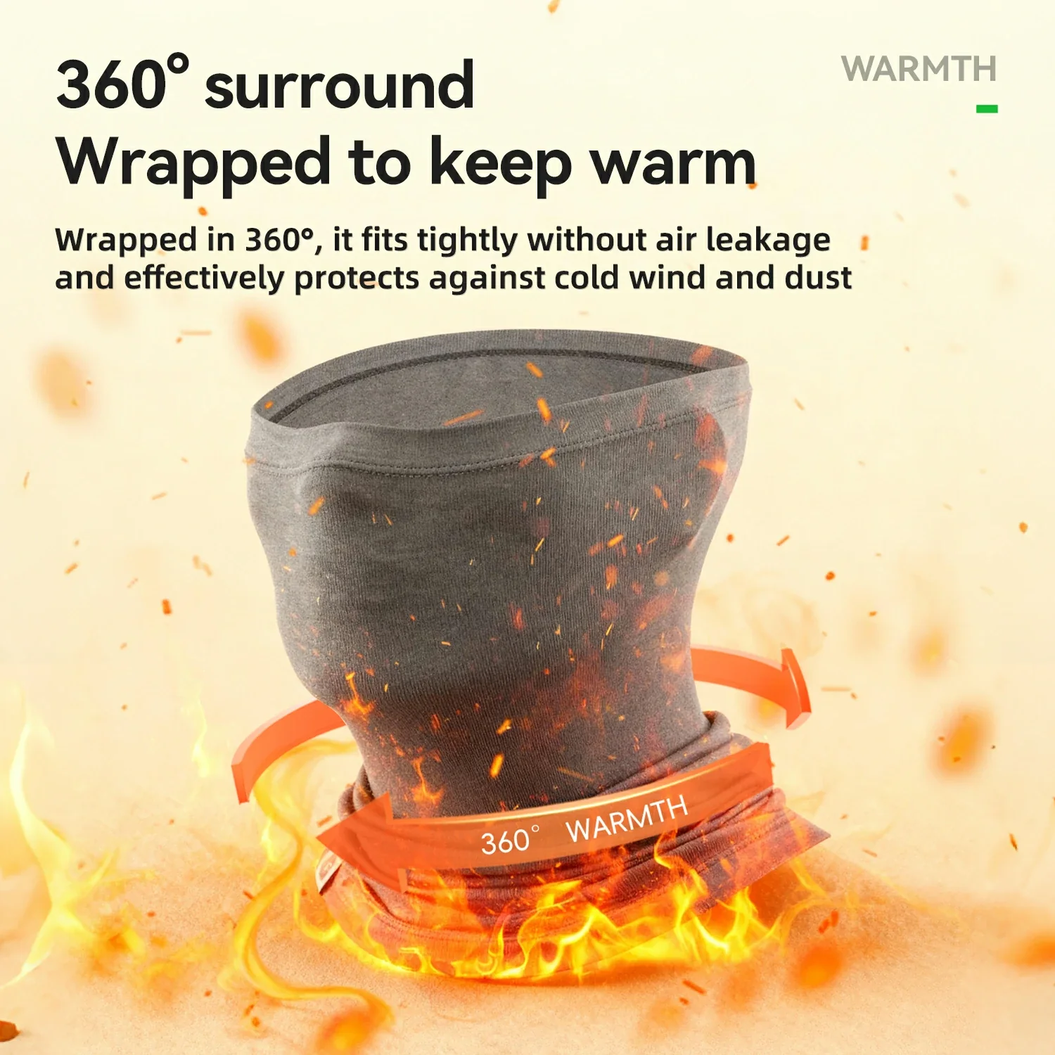 Thermal Tencel Wool Neck Warmer for Winter Cycling and Outdoor Sports - Image 6