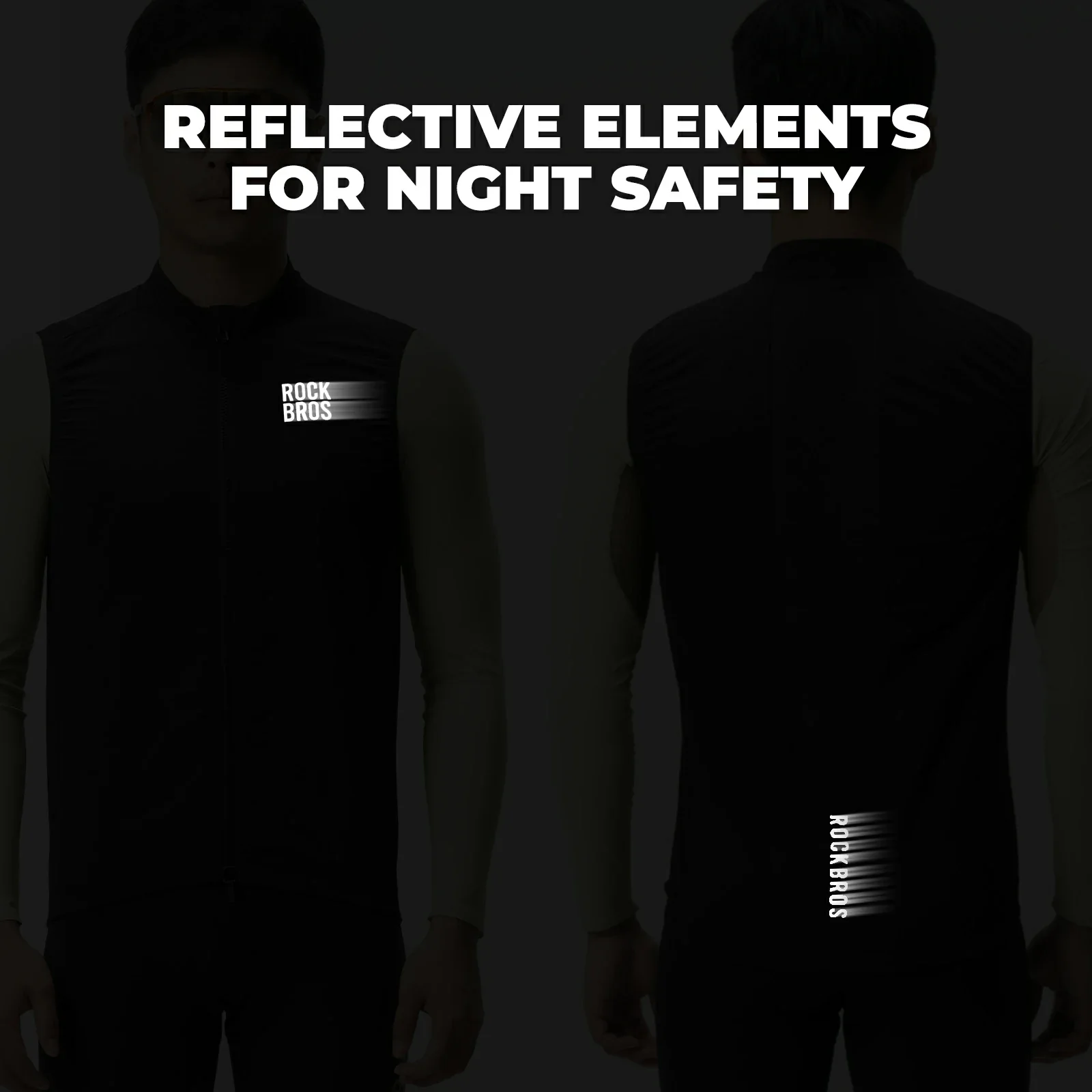 Unisex Cycling Gilet Windproof Lightweight Breathable Sleeveless - Image 5
