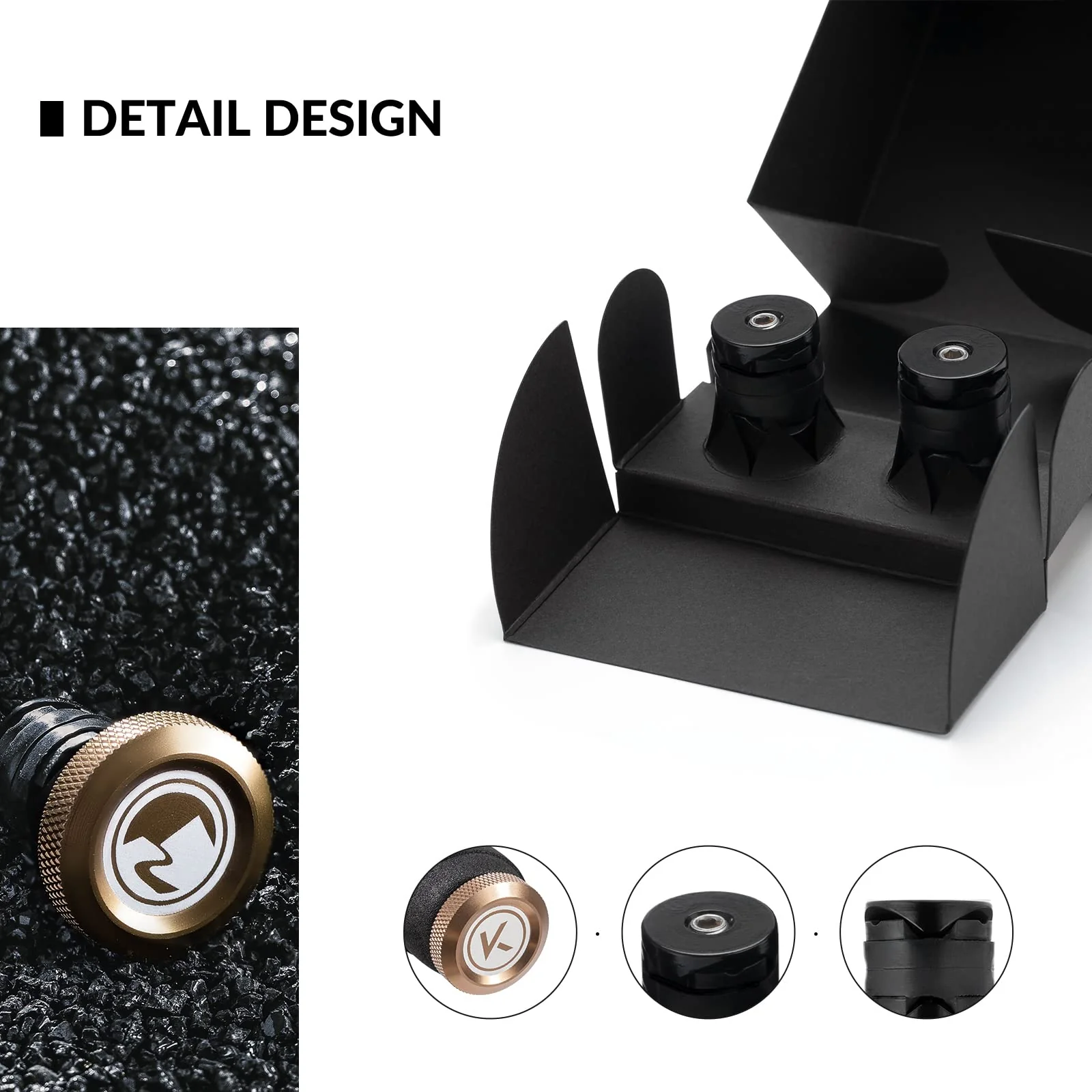ROCKBROS Road-to-Sky Bicycle Handlebar Plugs Bar End Plugs 2pcs - Image 6