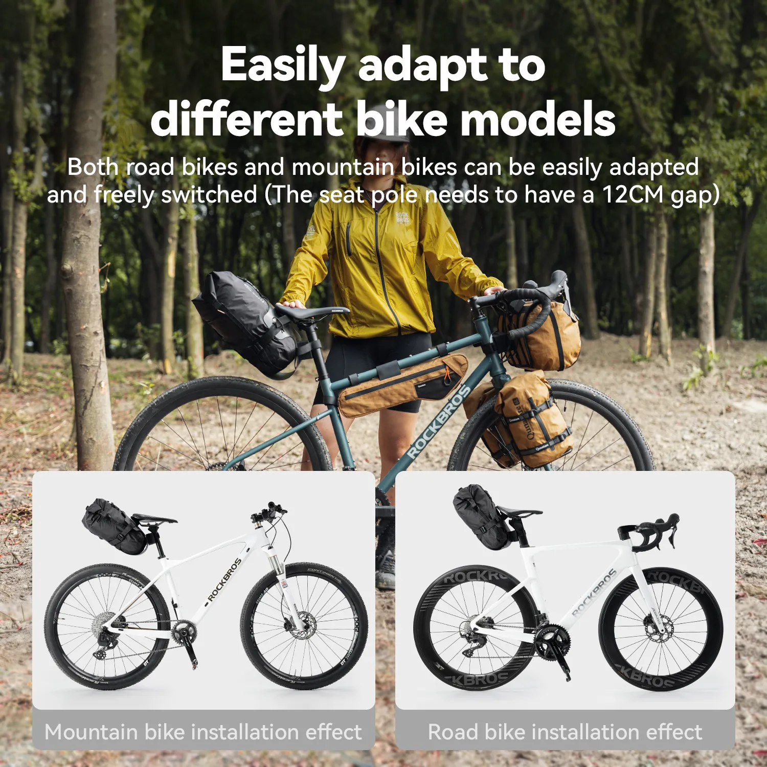 Waterproof & Lightweight Tail Bag Extension Bracket for Bikepacking - Image 6