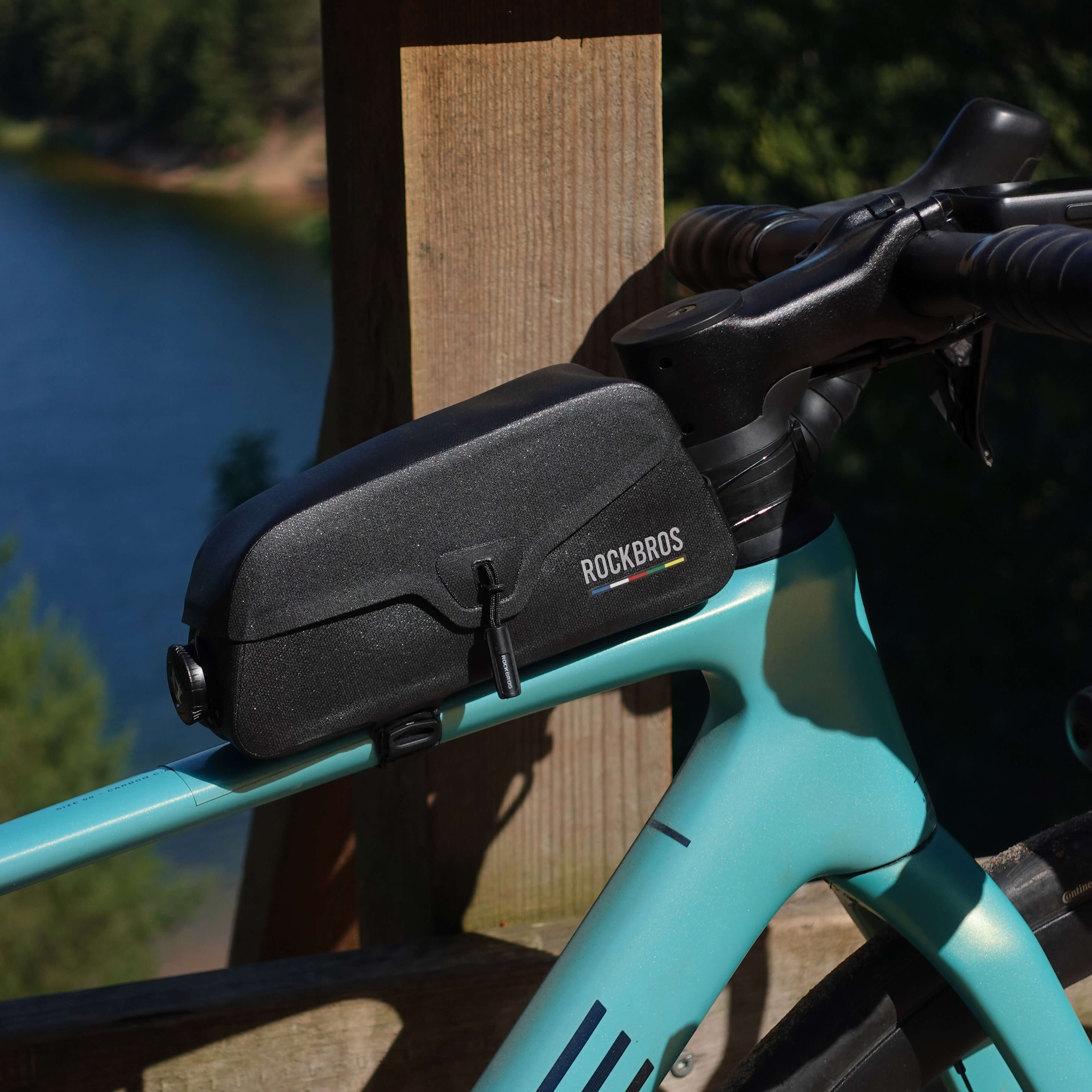 ROCKBROS Road-to-Sky Frame Bag Magnetic Top Tube Bag 100% Waterproof 0.6L-0.9L - Image 11