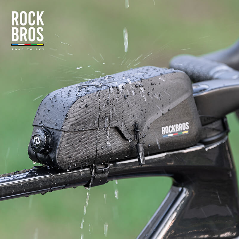ROCKBROS Road-to-Sky Frame Bag Magnetic Top Tube Bag 100% Waterproof 0.6L-0.9L - Image 6