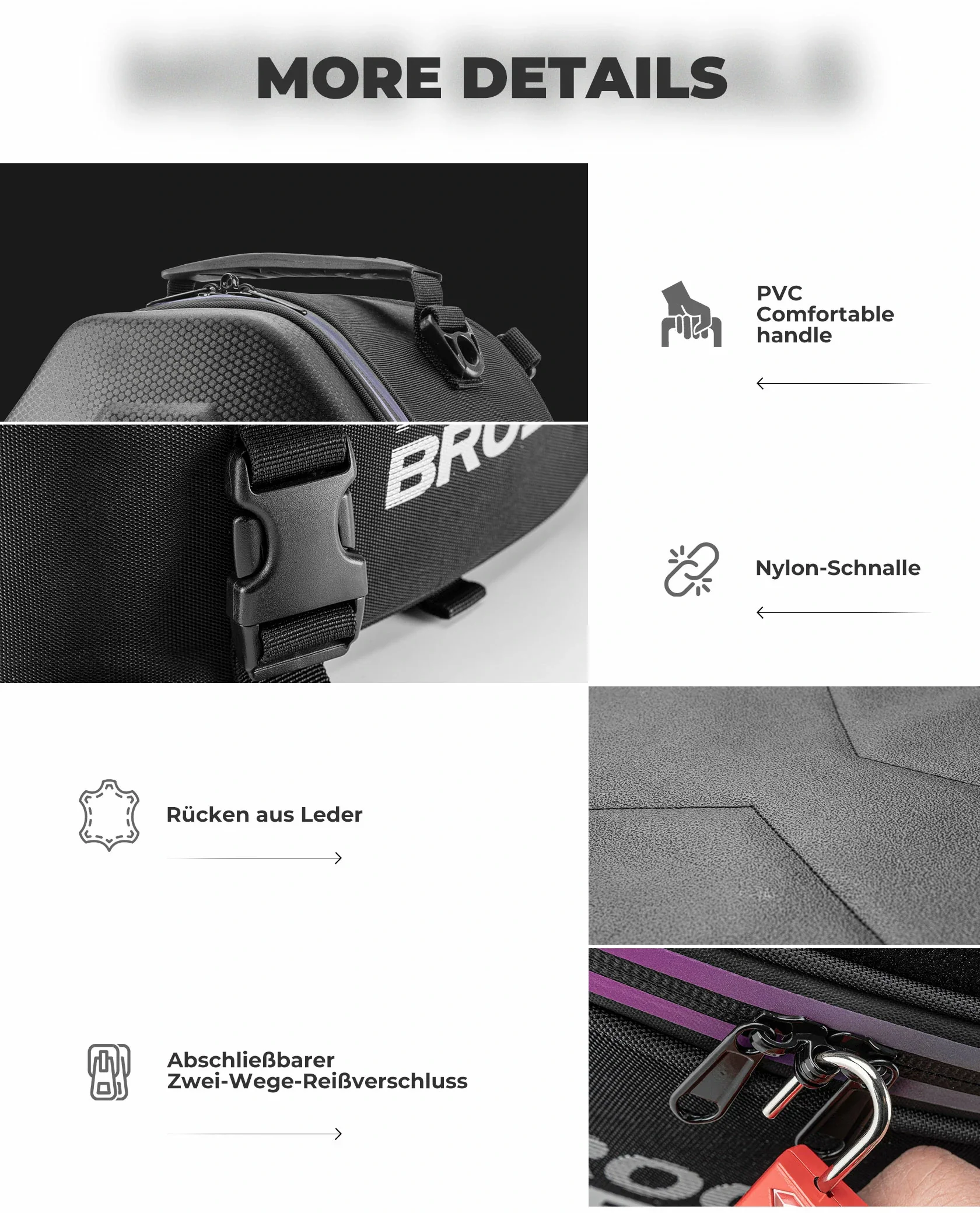 Waterproof Motorcycle & E-Bike Rear Seat Tail Bag - Image 7