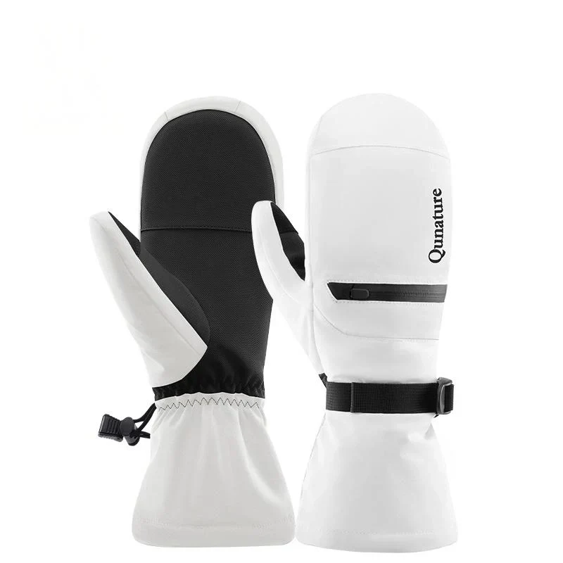 Windproof Waterproof Thermal Ski Gloves Double-Layer Insulation Touchscreen - Image 3