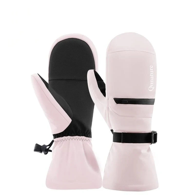 Windproof Waterproof Thermal Ski Gloves Double-Layer Insulation Touchscreen - Image 4