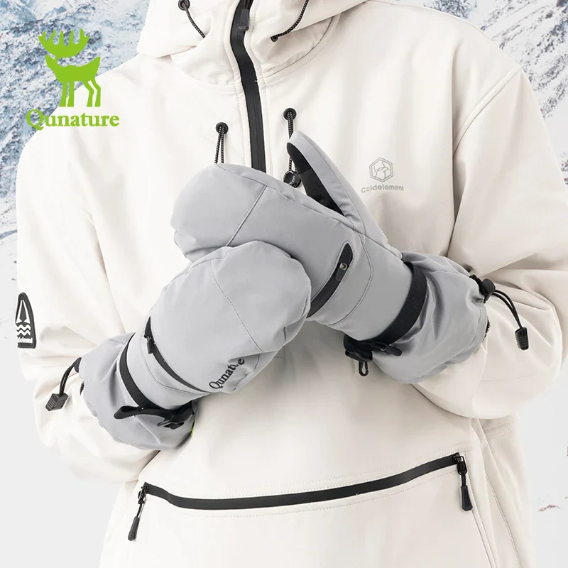 Windproof Waterproof Thermal Ski Gloves Double-Layer Insulation Touchscreen - Image 9