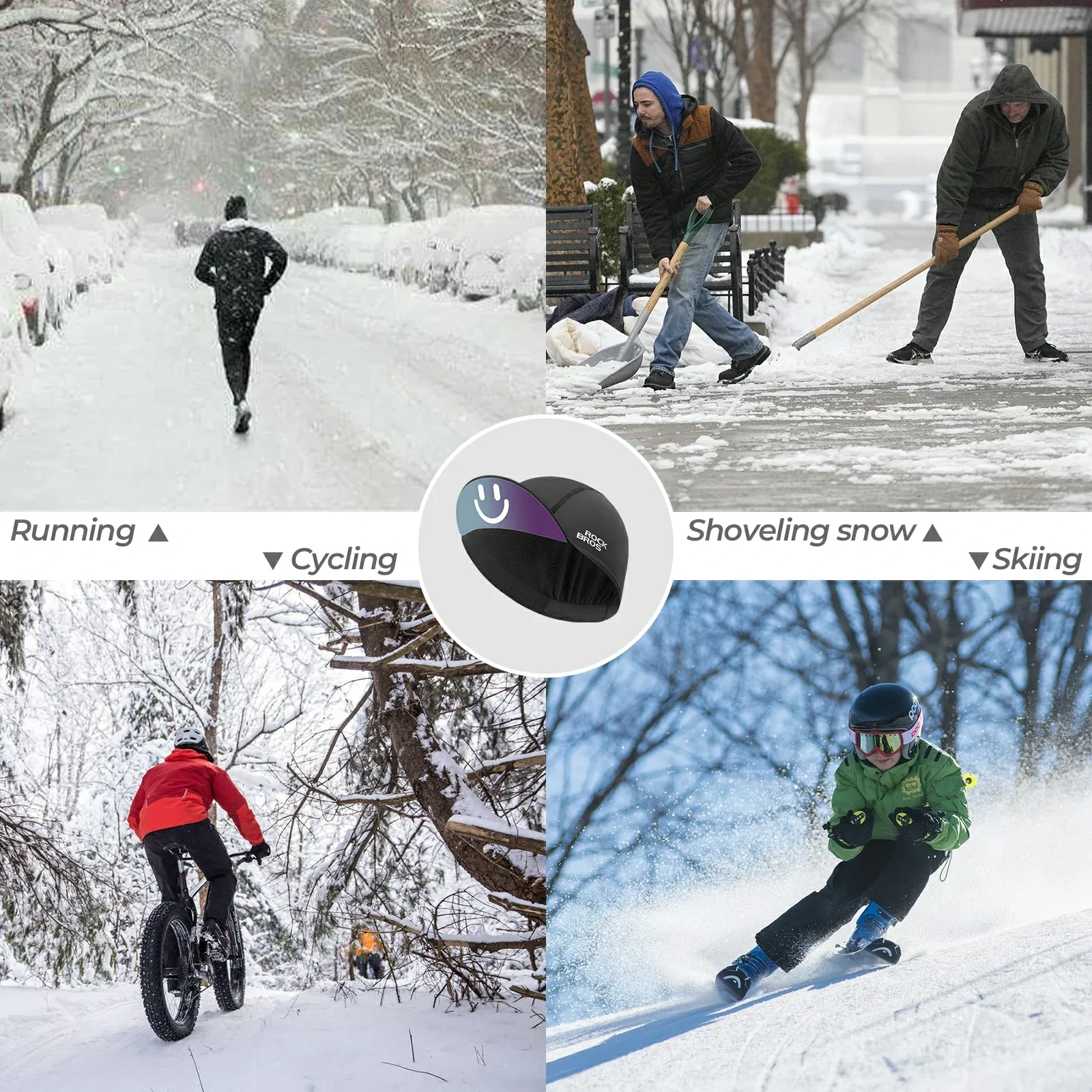 Winter Cycling Cap Windproof Under Helmet Beanie for Running & Outdoor Sports - Image 5