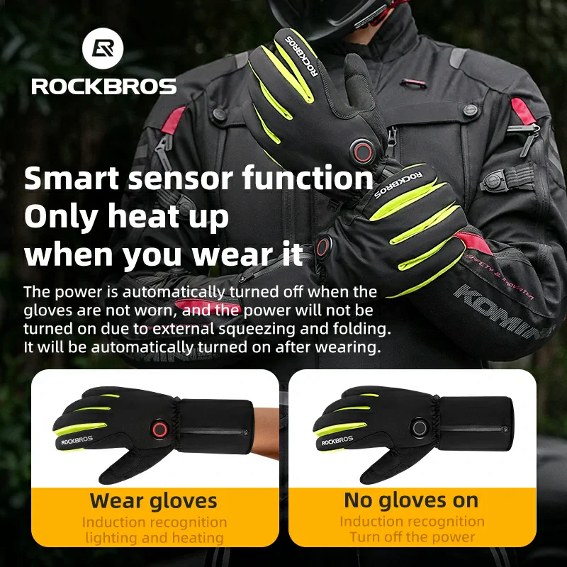 Winter Induction Heated Gloves Warm Windproof - Image 5