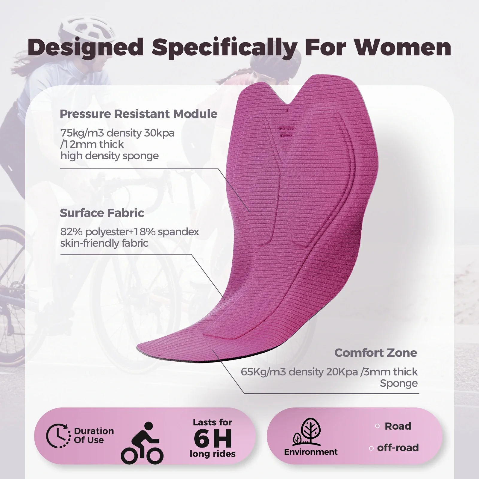 Women's Bike Skort High Waist Breathable - Image 11