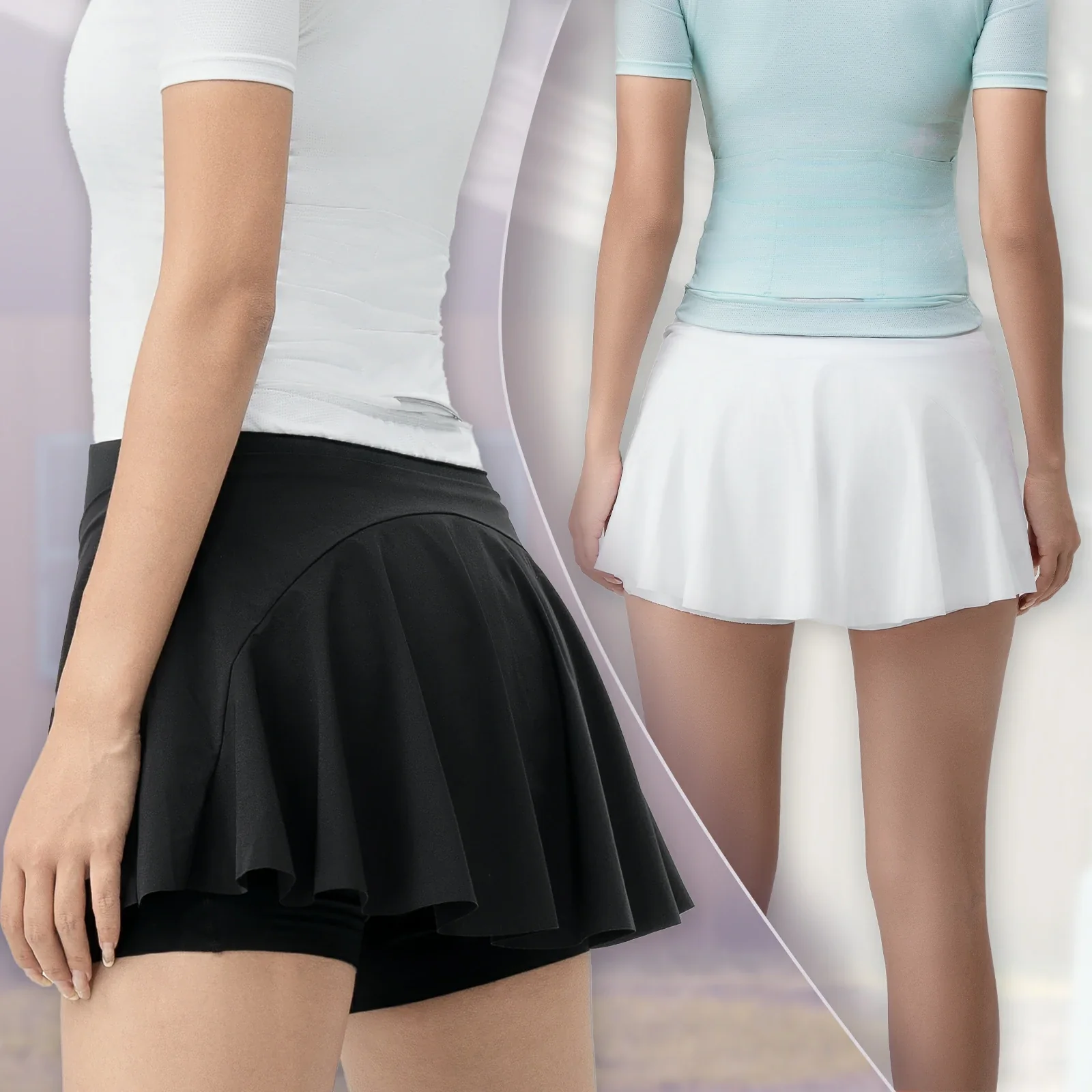 Women's Bike Skort High Waist Breathable - Image 12