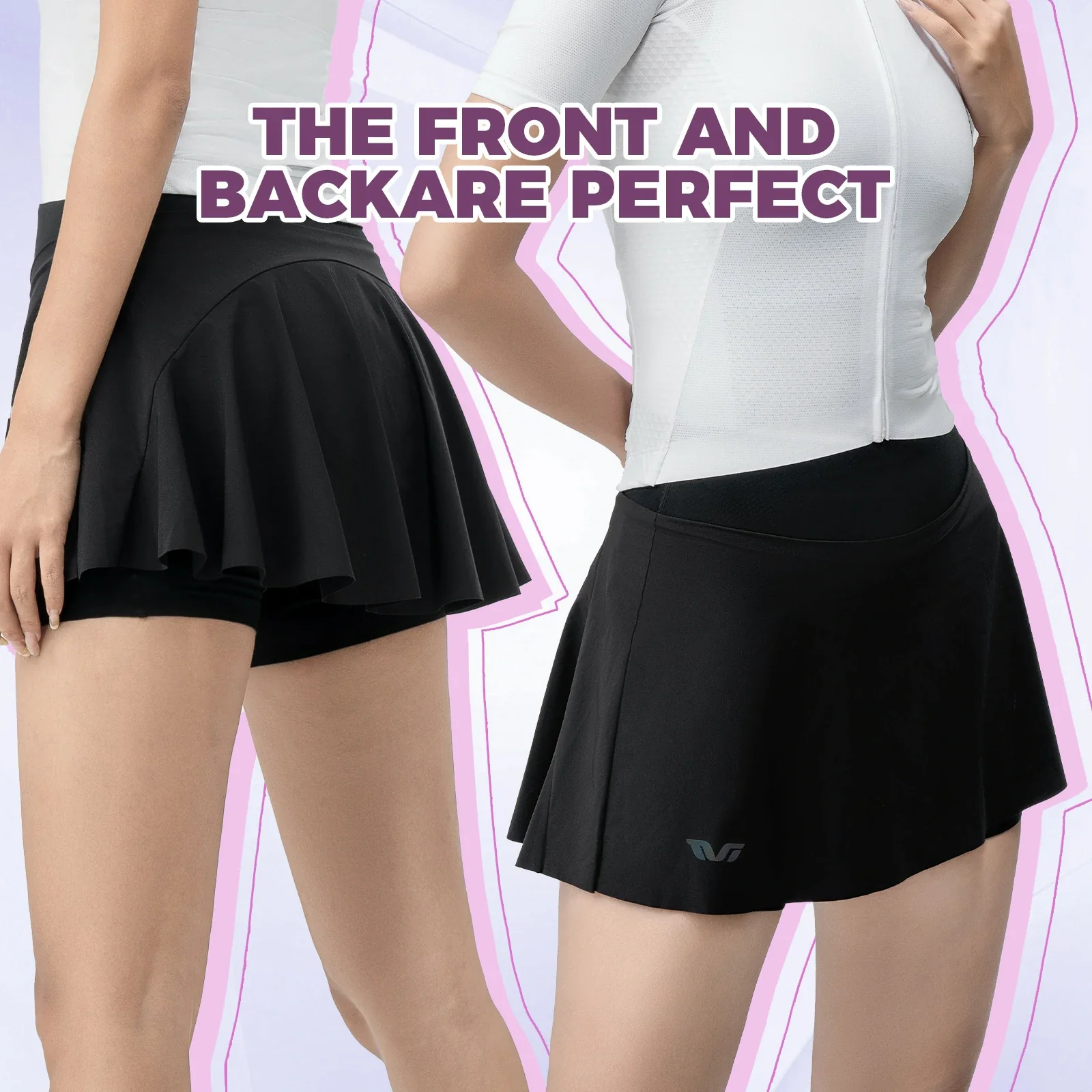 Women's Bike Skort High Waist Breathable - Image 5