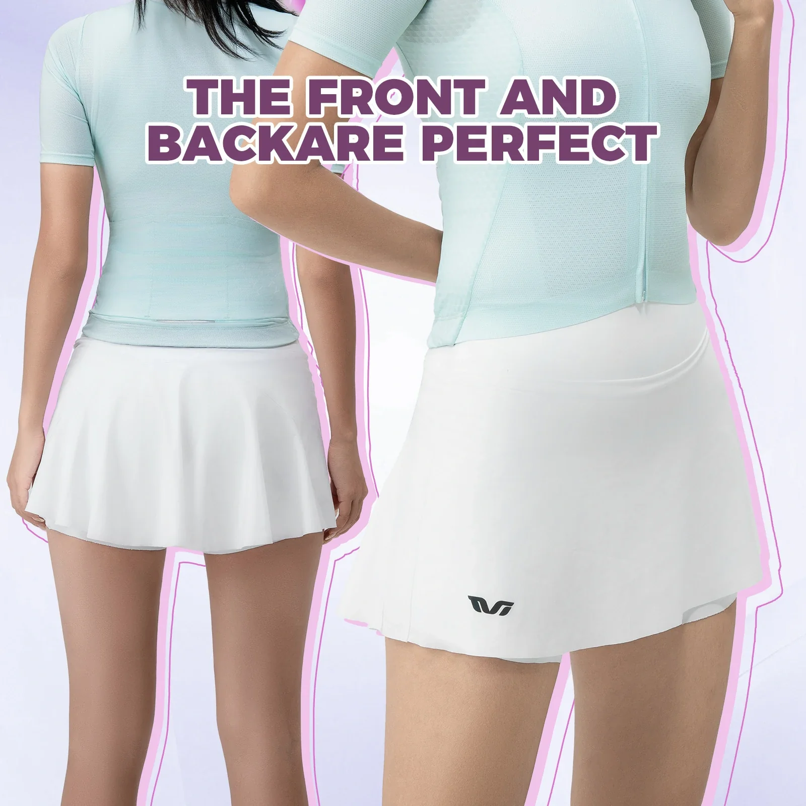 Women's Bike Skort High Waist Breathable - Image 6
