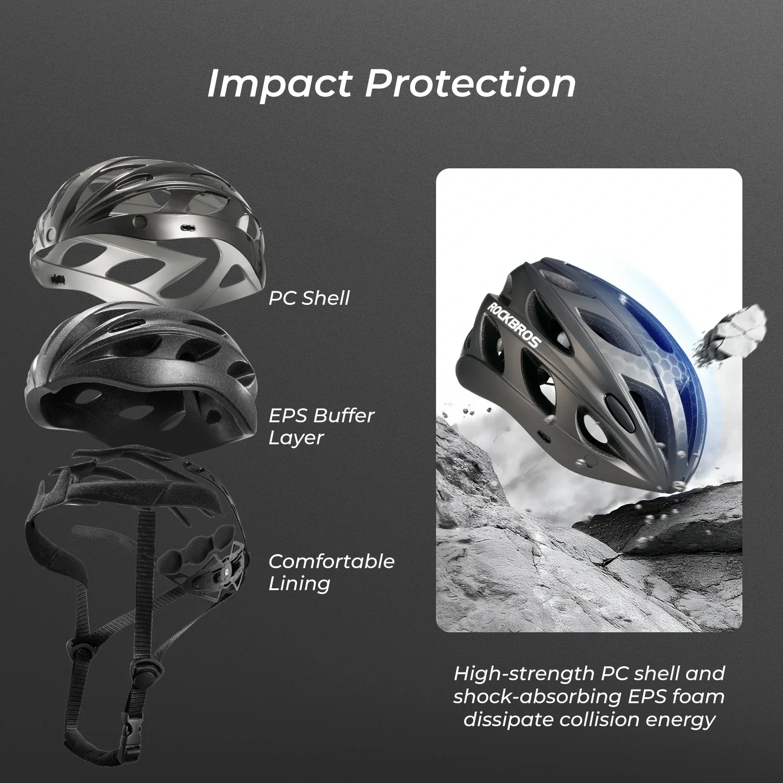 Adult Cycling Helmet with Magnetic Goggles   L/XL TT-16 - Image 12